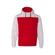 Adult Melange Color Blocked Hooded Sweatshirt