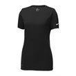 Nike Ladies Dri-FIT Cotton/Poly Scoop Neck Tee.