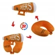 Football Megaphone 2N1, A Convertible Plush & Neck Pillow