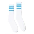 SOCCO USA-Made Striped Crew Socks