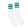 SOCCO USA-Made Striped Crew Socks
