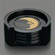 Black Marble Coaster Set