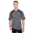 Men's Spartan Short Sleeve Color Block Crew Neck T-Shirt