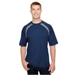 Men's Spartan Short Sleeve Color Block Crew Neck T-Shirt