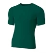 Adult Polyester Spandex Short Sleeve Compression T-Shirt