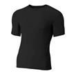 Adult Polyester Spandex Short Sleeve Compression T-Shirt
