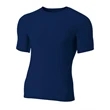 Adult Polyester Spandex Short Sleeve Compression T-Shirt