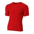 Adult Polyester Spandex Short Sleeve Compression T-Shirt