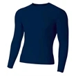 Adult Polyester Spandex Long Sleeve Compression T-Shirt