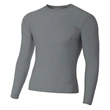 Adult Polyester Spandex Long Sleeve Compression T-Shirt