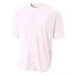 Shorts Sleeve Full Button Baseball Top