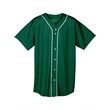 Youth Short Sleeve Full Button Baseball Jersey