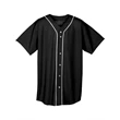 Youth Short Sleeve Full Button Baseball Jersey