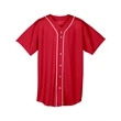 Youth Short Sleeve Full Button Baseball Jersey