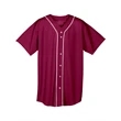 Youth Short Sleeve Full Button Baseball Jersey