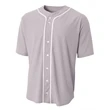 Youth Short Sleeve Full Button Baseball Jersey