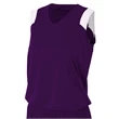 Ladies' Moisture Management V Neck Muscle Shirt