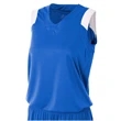 Ladies' Moisture Management V Neck Muscle Shirt