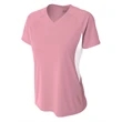Ladies' Color Block Performance V-Neck T-Shirt