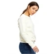 Ladies' Raglan Pullover Long Sleeve Crewneck Sweatshirt
