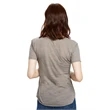 Ladies' Scalloped Hem Short-Sleeve Scoop Neck