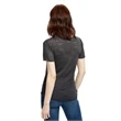 Ladies' Scalloped Hem Short-Sleeve Scoop Neck