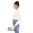 FWD Fashion Ladies' Cropped Long-Sleeve T-Shirt