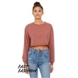 FWD Fashion Ladies' Cropped Long-Sleeve T-Shirt