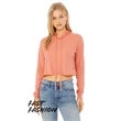 Ladies' Cropped Long Sleeve Hoodie T-Shirt