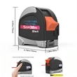 2 in 1 Rechargable Lasers Distance Tape Measure