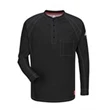 Bulwark Long Sleeve Henley Long Sizes