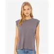 BELLA + CANVAS Women's Flowy Rolled Cuffs Muscle Tee