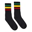 SOCCO USA-Made Striped Crew Socks