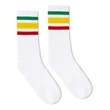 SOCCO USA-Made Striped Crew Socks
