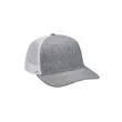 Heather Woven/Soft Mesh Trucker Style Cap