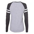 LAT Women's Fine Jersey Mash Up Long Sleeve T-Shirt