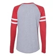 LAT Women's Fine Jersey Mash Up Long Sleeve T-Shirt