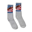 SOCCO USA-Made Striped Crew Socks