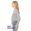 Ladies' Cropped Long Sleeve Hoodie T-Shirt