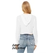 Ladies' Cropped Long Sleeve Hoodie T-Shirt
