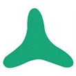3 Sided Boomerang - Kelly Green 347