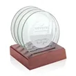 Midland Coasters - Set of 4 on Rosewood Base