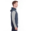 Adult Triblend Fleece Sleeveless Hooded Sweatshirt