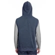 Adult Triblend Fleece Sleeveless Hooded Sweatshirt
