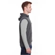 Adult Triblend Fleece Sleeveless Hooded Sweatshirt