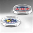 Oval Glass Award Paperweight - 3