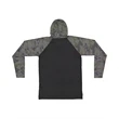 Men's Hooded Raglan Long Sleeve Fine Jersey T-Shirt