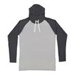 Men's Hooded Raglan Long Sleeve Fine Jersey T-Shirt