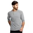 Unisex 4.9 oz. 3/4-Sleeve Triblend Raglan Henley