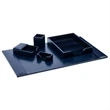 Navy Blue 5-Piece Econo-Line Leather Desk Set